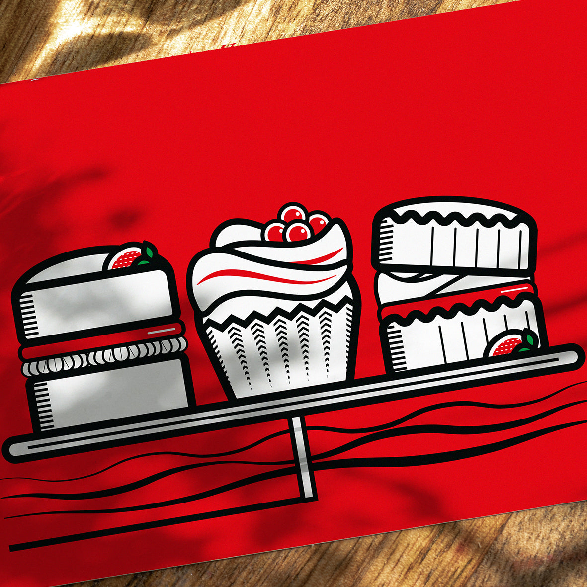 CAKE TRIO GREETINGS CARD