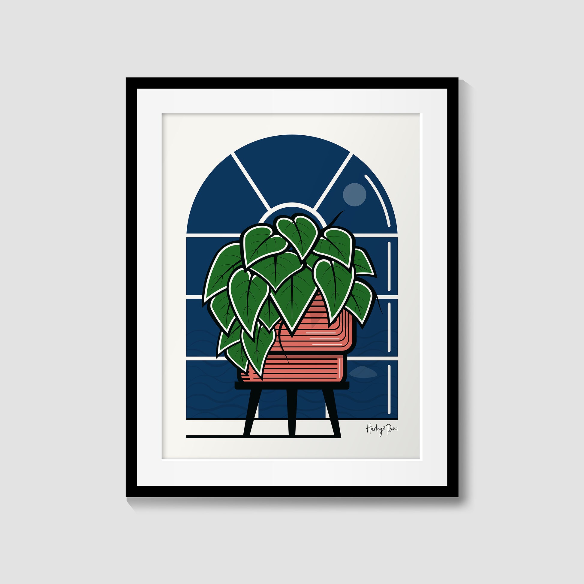 pothos print POTHOS HOUSEPLANT GICLÉE PRINT