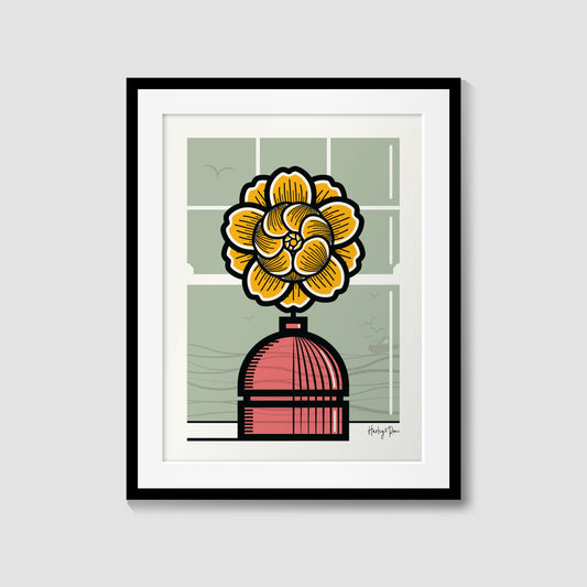 YELLOW ROSE FLOWER GICLÉE PRINT