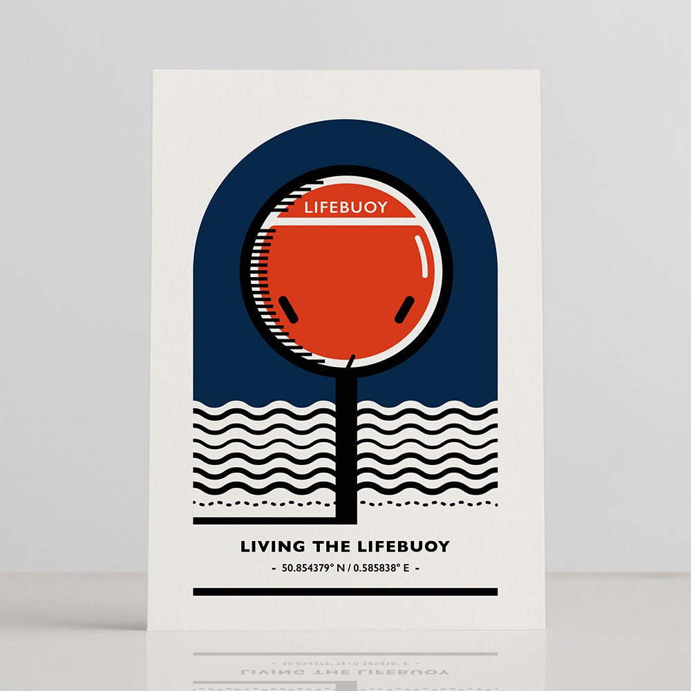 "LIVING THE LIFEBUOY" GREETINGS CARD