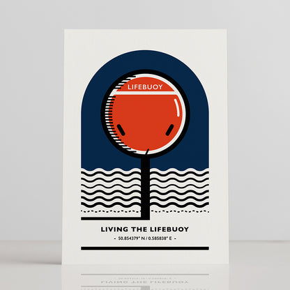 "LIVING THE LIFEBUOY" GREETINGS CARD