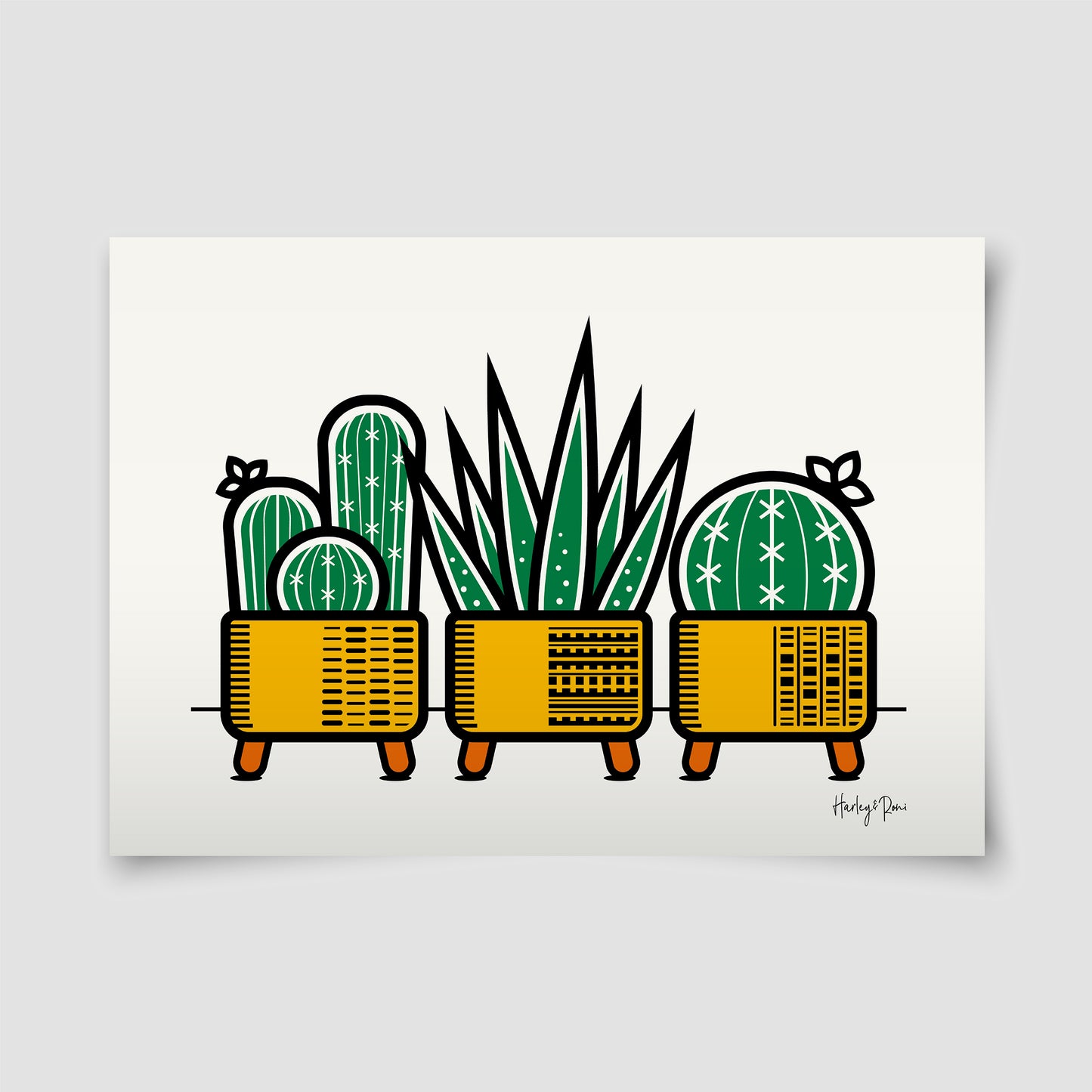 CACTI TRIO GICLÉE PRINT