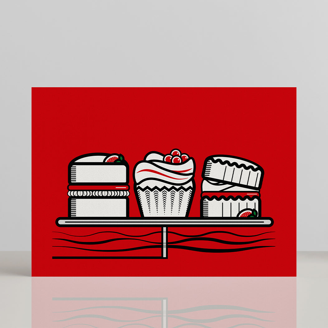 CAKE TRIO GREETINGS CARD
