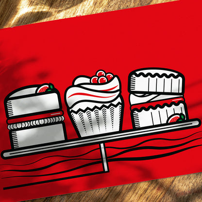 CAKE TRIO GREETINGS CARD