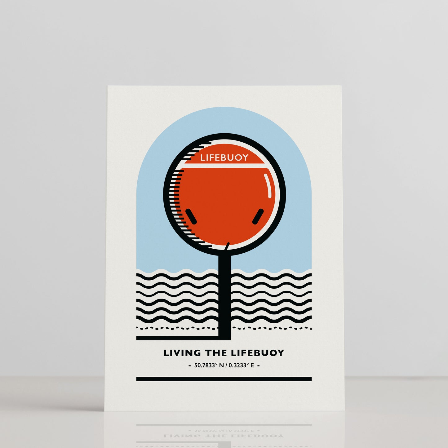 "LIVING THE LIFEBUOY" GREETINGS CARD